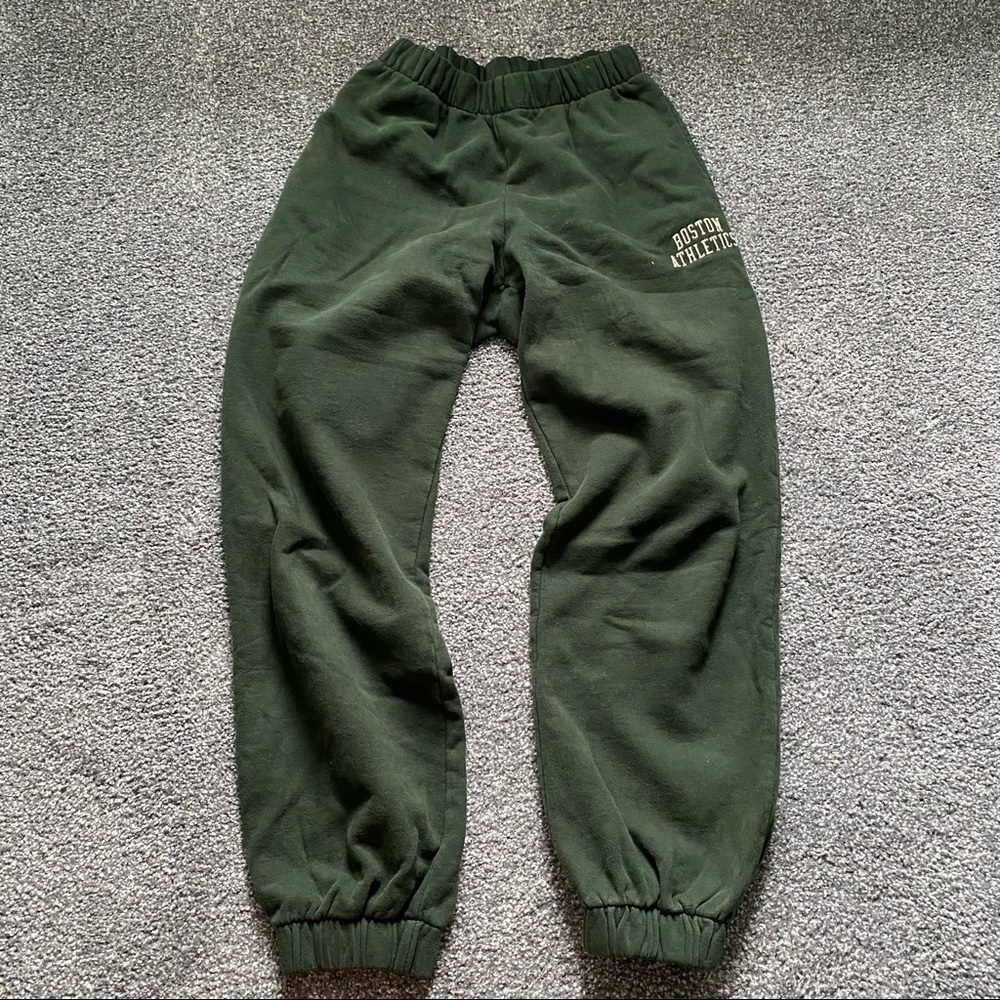 brandy melville boston athletic rosa sweatpants